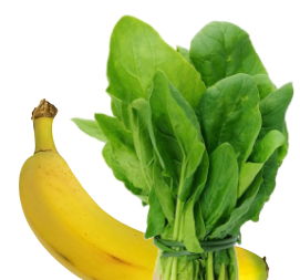 Banana and Spinach